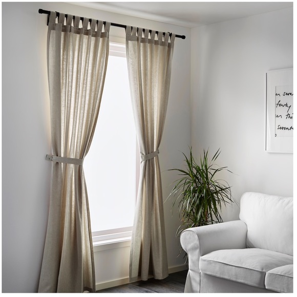 Ikea Accents Lenda Curtains In Light Beige Poshmark